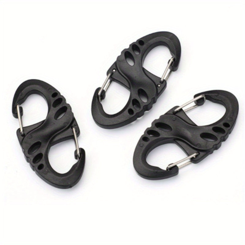 10pcs Carabiner Spring Hooks for Outdoor Backpacks Camping Fishing