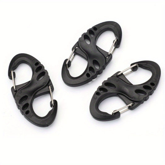 10pcs Carabiner Spring Hooks for Outdoor Backpacks Camping Fishing