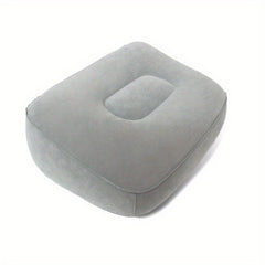 Inflatable Flocking PVC Ottomans for Travel and Office Nap