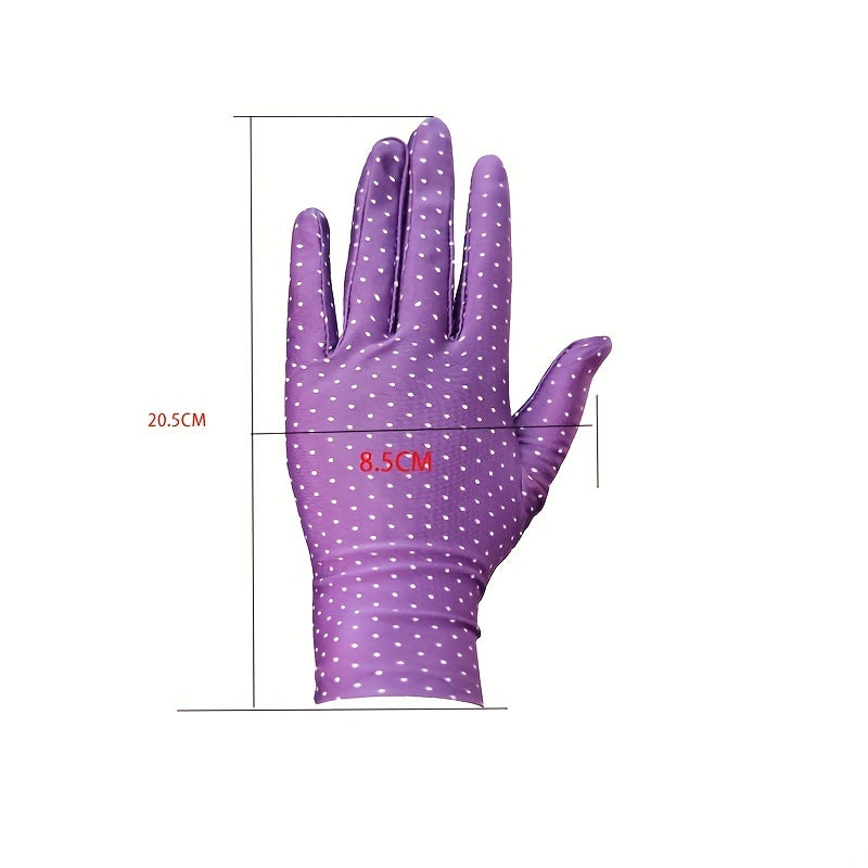 Casual Sunscreen Driving Cycling Gloves for Women