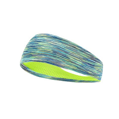 Green Workout Headband for Sports - Moisture Wicking
