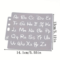 2pcs Alphabet Stencils Letter Stencil Lettering Alphabet Stencil Letters