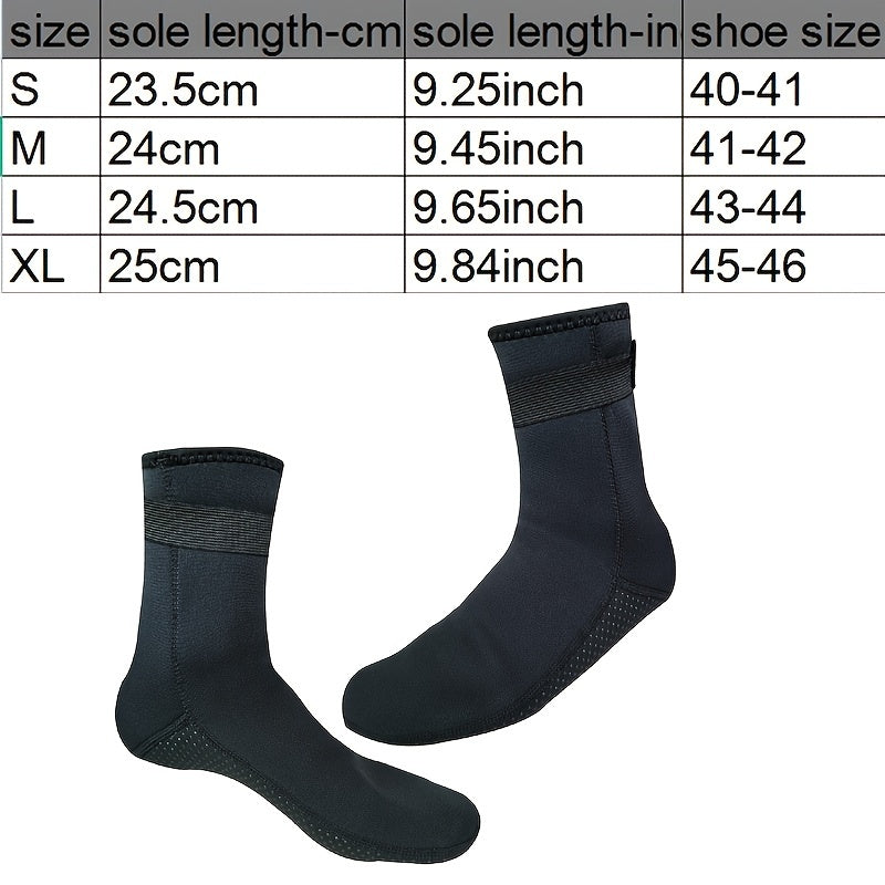 3MM Neoprene Snorkeling Socks Non-slip Beach Diving Socks