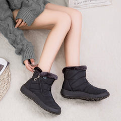 Women's Cozy Furry Snow Boots Comfortable Platform Shoes