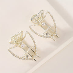 Ocean Series Faux Pearl Fish Shaped Hair Clip