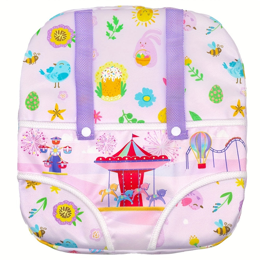 18 Inch Doll Backpack in Rainbow Colors with LOVE Print
