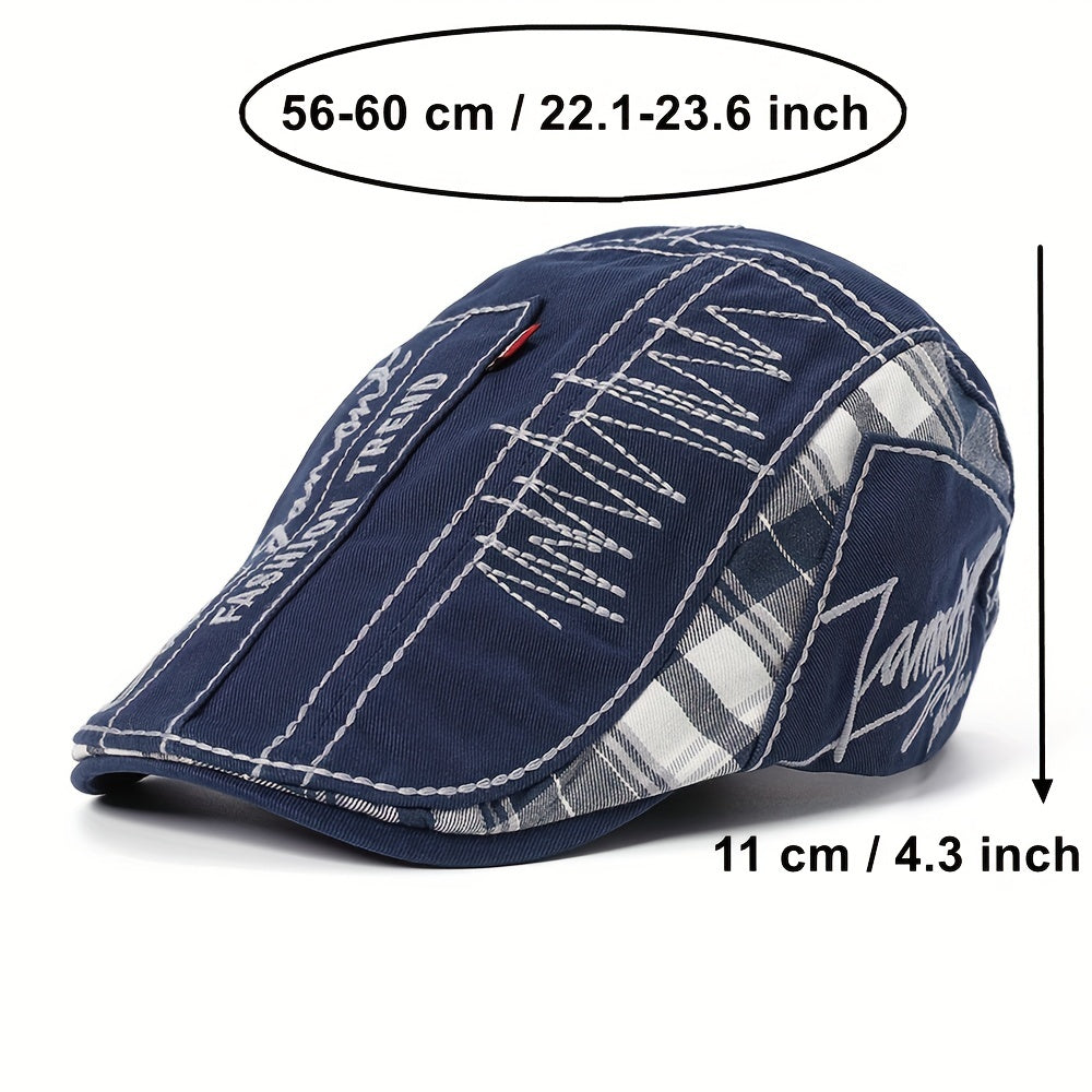 Plaid Newsboy Cap Summer Autumn Beret Hat Casual Boinas Golf Hats