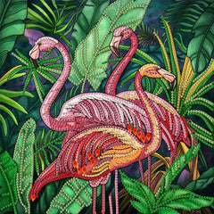 Flamingo Pattern Diamond Painting Kit for Beginner