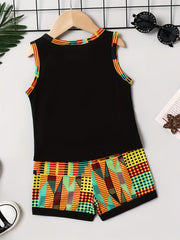 LITTLE MAN Boys Tank Tops&Shorts Set Crew Neck Fitness Vest&Short