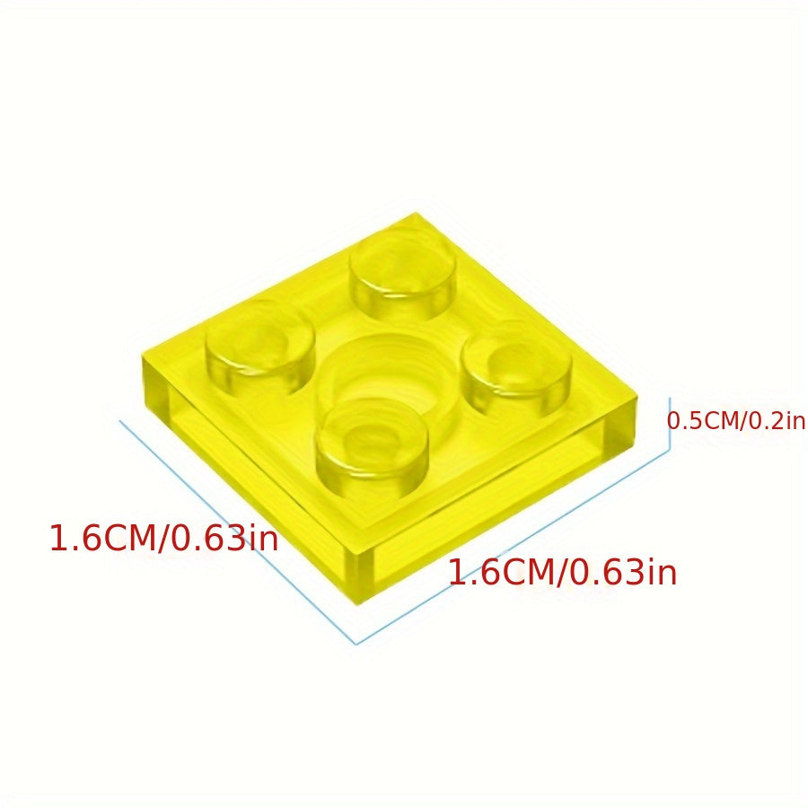 60pcs 6 Colors MOC Transparent Compatible 3022 Short Bricks Building Blocks