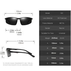 Men's Anti UV Polarized Lens Sunglasses