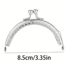 10pcs Silver Purse Making Supplies with Metal Frame Vintage Flower Purse Handle