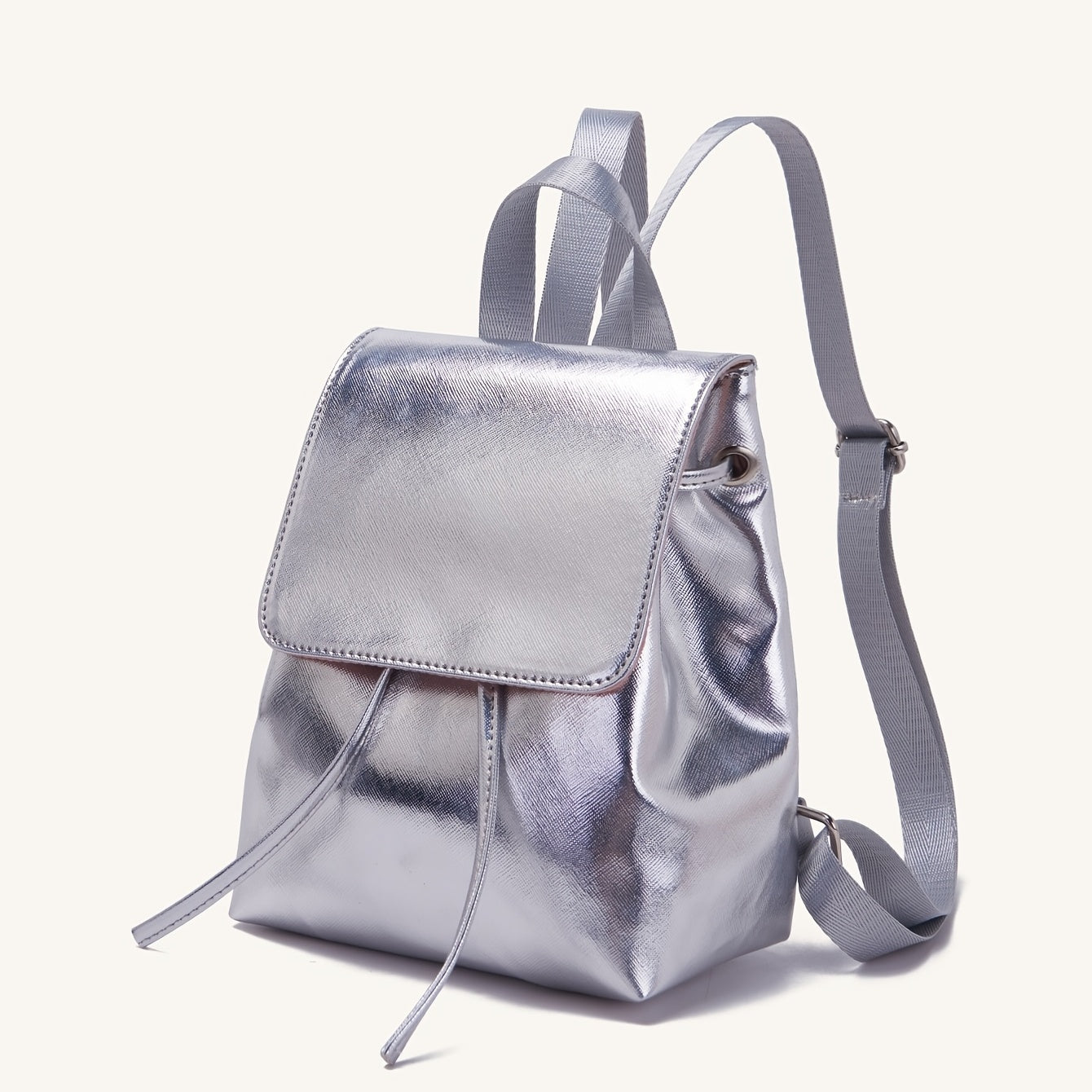 Kids Large Capacity Schoolbag Silver Travel Backpack