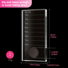 Crystal Eyelash Extension Pallet False Lash Tray Strip Glue Holder