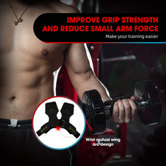 MANUEKLEAR Leather Weightlifting Wrist Straps - Support for Lifting