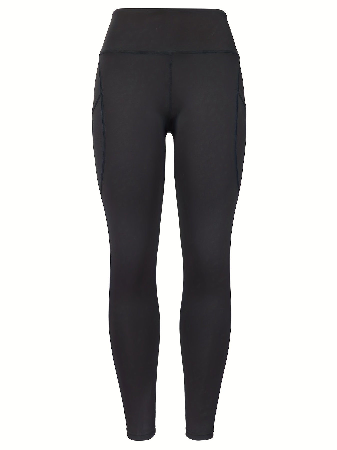 High Waisted Yoga Leggings Tummy Control Side Pocket Running Sports Casual Wear