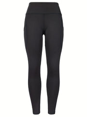 High Waisted Yoga Leggings Tummy Control Side Pocket Running Sports Casual Wear