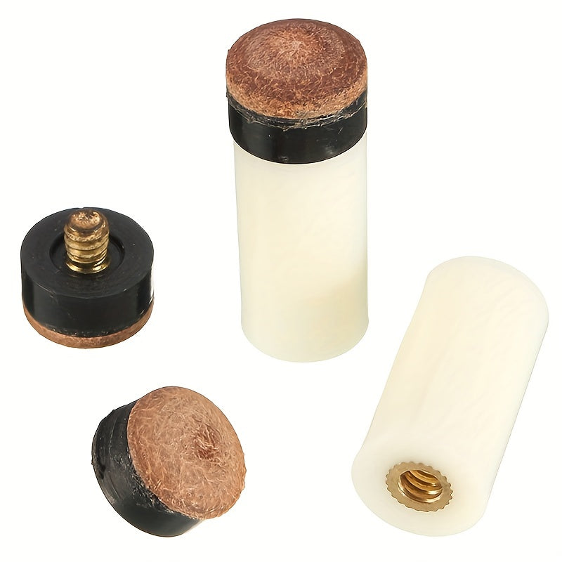 10pcs Pool Cue Caps Screw On Cue Tips Billiard Pool Stick Accessories