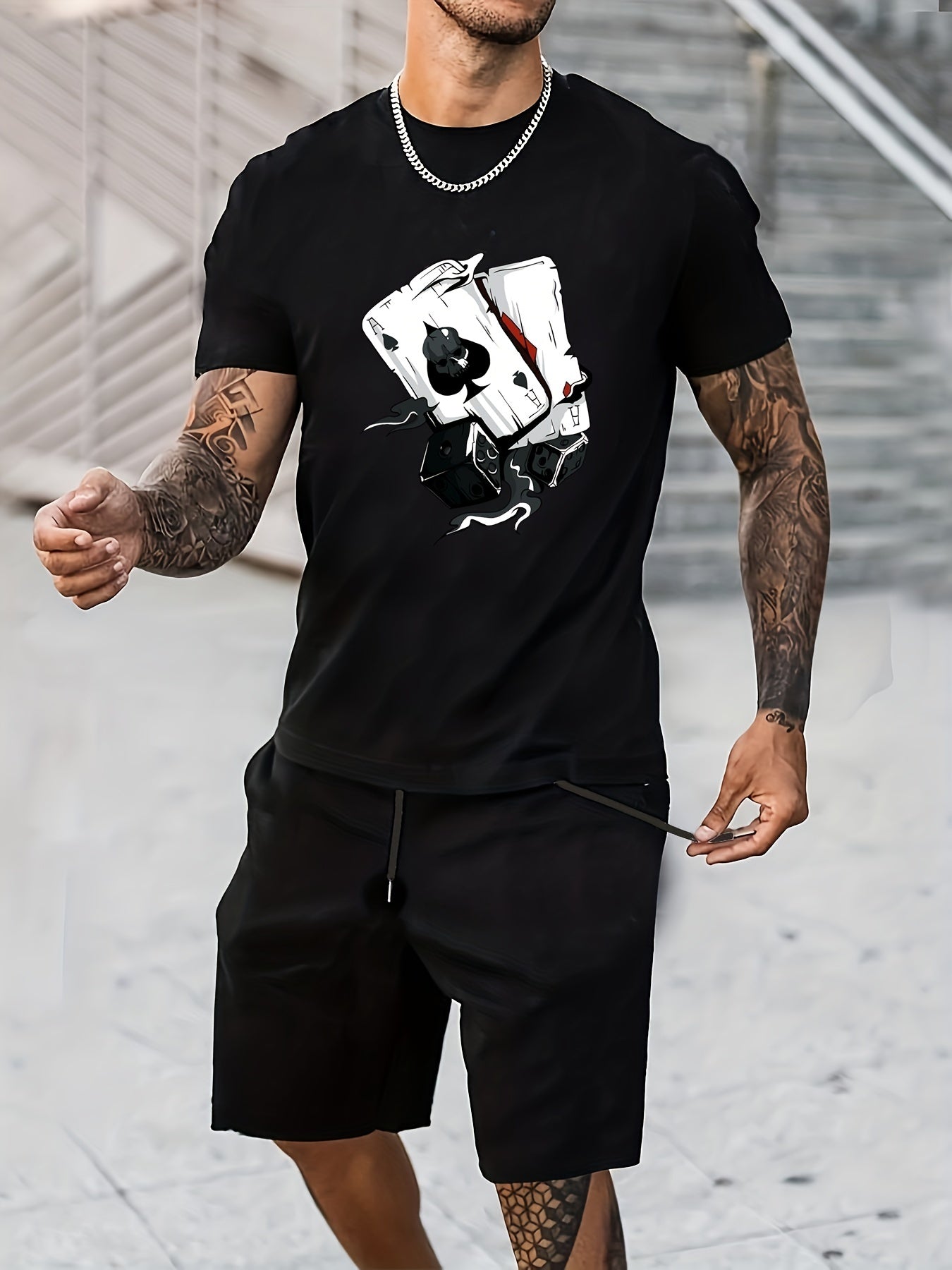 Poker Dice Men's Graphic T-shirt for Summer