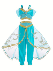 3pcs Girls Halloween Costume Princess Dress Up Cosplay Fancy Party Outfits