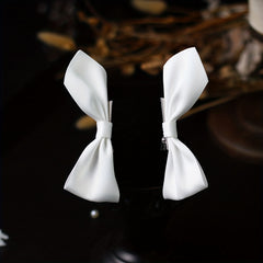 Satin Bowknot Hair Clip Non slip Clip Hair Accessories