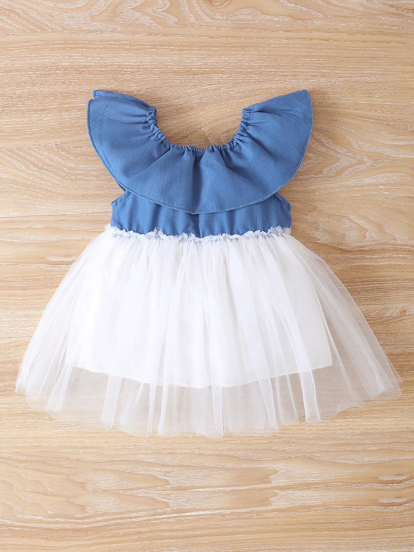 Girls Flower Mesh Summer Dress