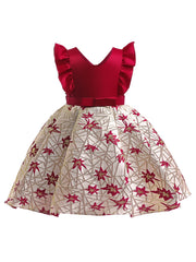Girls Sleeveless Princess Dress Formal Dress for Christmas Evening Party