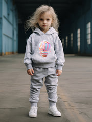 OERYUI Kids 2pcs Air Balloon Print Hoodies Pants Set