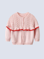 Baby Knitted Sweater Cardigan Blouse in Various Colors