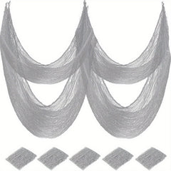5pcs Halloween Scary Cloth Decor Scary Halloween Gauze 190 X 76