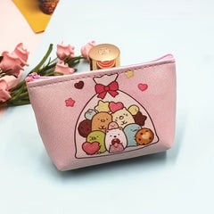 Kids Cartoon Print Coin Purse Wallet with Zipper