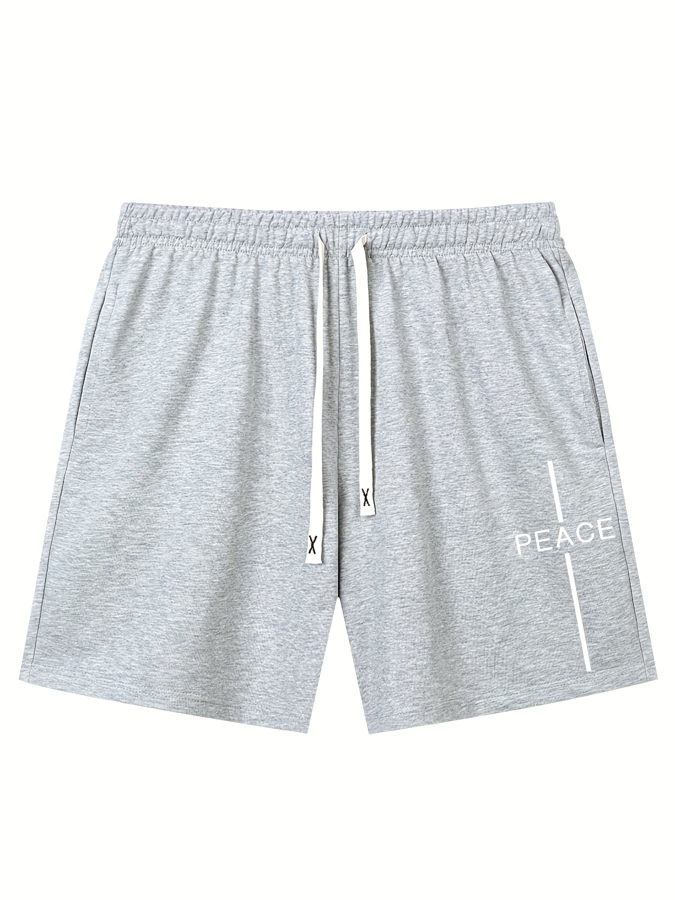 Men's Peace Letter Print Outdoor Shorts