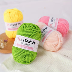 4pcs Milk Thread Doll Thread Baby Child Wool Thread Crochet Thread