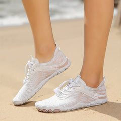 Unisex Lace Up Barefoot Water Shoes Quick Drying Sneakers
