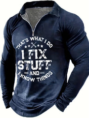Men's Casual Custom Fit Long Sleeve Shirt