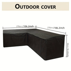 Outdoor L Shape Furniture Cover - Sunscreen Sofa Protector