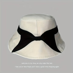 Beige Bucket Hat Wide Brim UV Protection Sun Hat