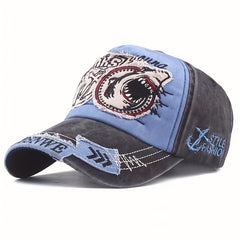 Embroidered Big Shark Baseball Cap for Men and Women