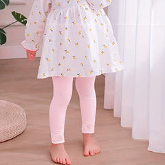 Cartoon Cat Girls Kids Leggings & Socks Set - Spring & Summer