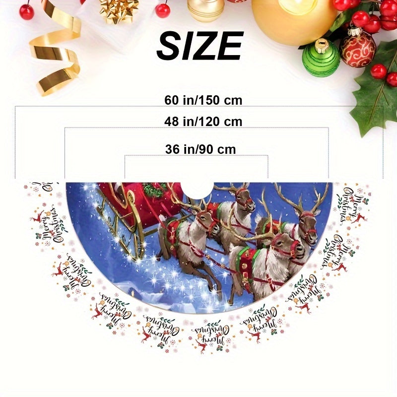 1pc Christmas Tree Skirts 121 92 Cm Christmas Tree Skirt Christmas Decorations