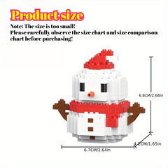 Christmas Building Blocks Toy Set Santa Fun Gift for Families