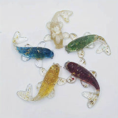 Crystal Gravel Drop Glue Fish Shape Small Ornaments Gift Aquarium Pool