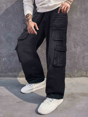 Men's Wide Leg Baggy Denim Pants Spring Summer