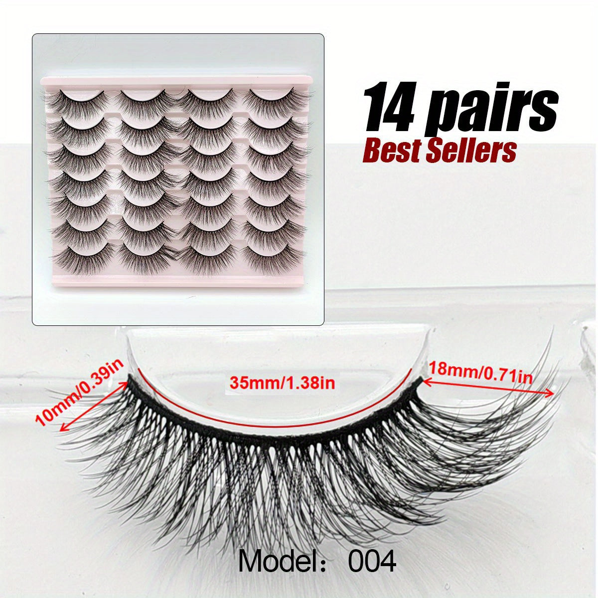 3D Cat Eye False Eyelashes Fluffy Natural Makeup