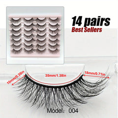 3D Cat Eye False Eyelashes Fluffy Natural Makeup