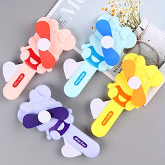 Cartoon Mini Handheld Fan Double Blade Portable Fan for Girls