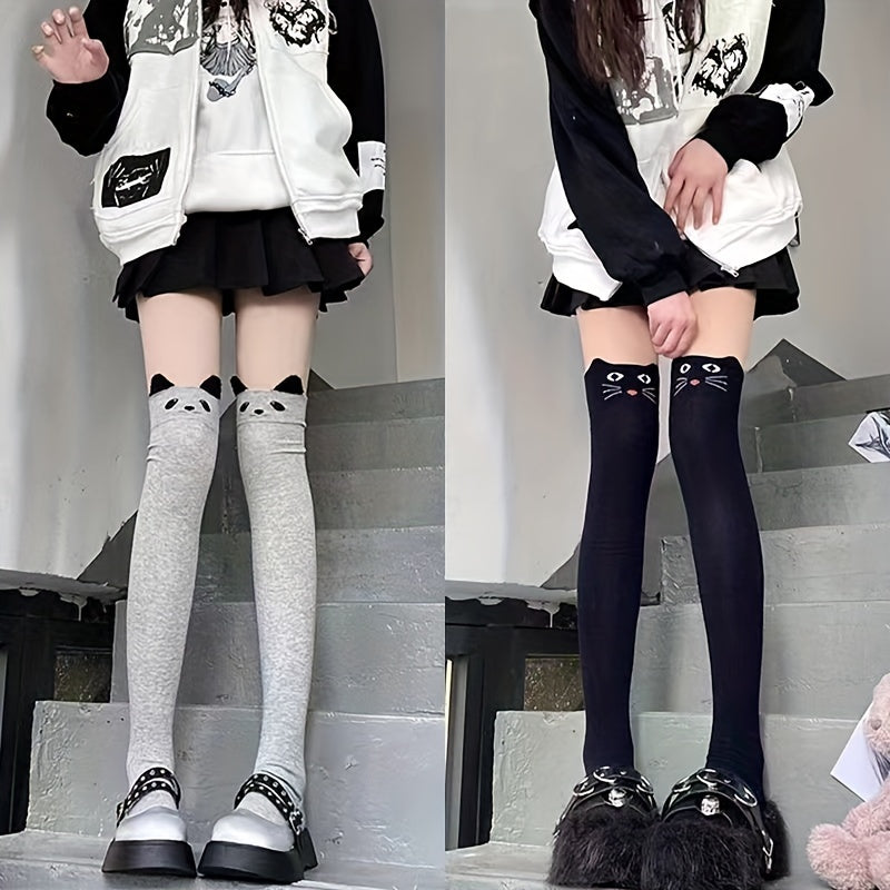 Cartoon Animal Thigh High Socks Women's Stockings