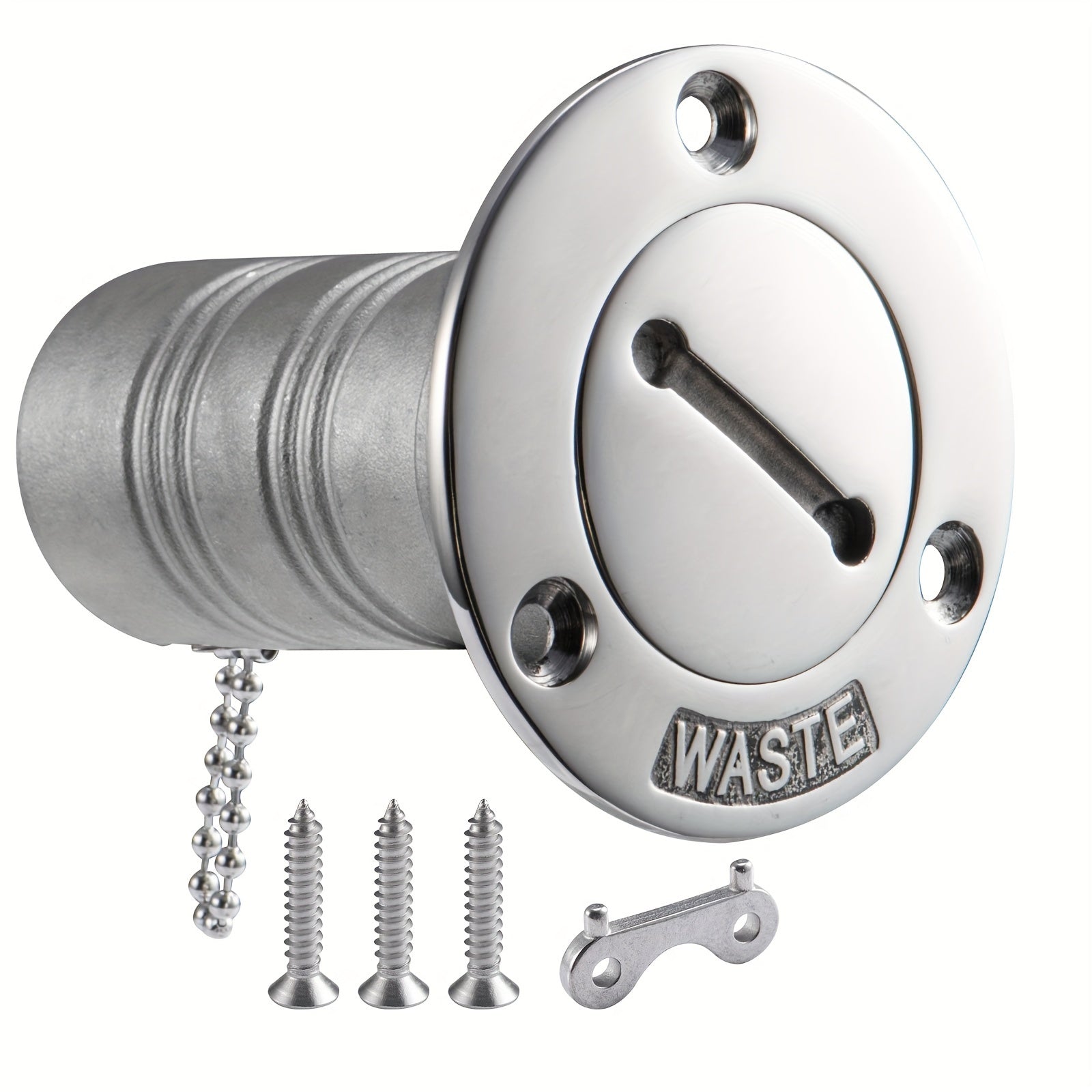 Stainless Steel Boat Gas Tank Cap Fuel Water Tank Deck Fill Filler Cap