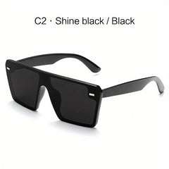 Men Square Frame Sunglasses UV Protection