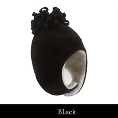 Winter Baby Polar Fleece Warm Plus Fleece Hat Boy Girl Ear Protection Hat
